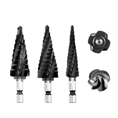 SALI Stap Boor Bits Kleurrijke Set 1/4"-3/4", 1/8"-1/2", 3/16"-7/8"